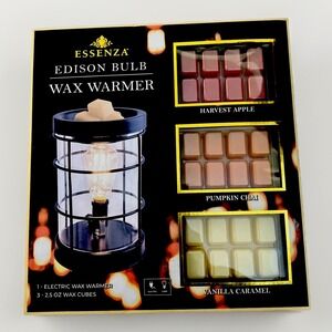 Essenza Edison Bulb Electric Wax Warmer Farmhouse Rustic Nautical Fragrance Cube